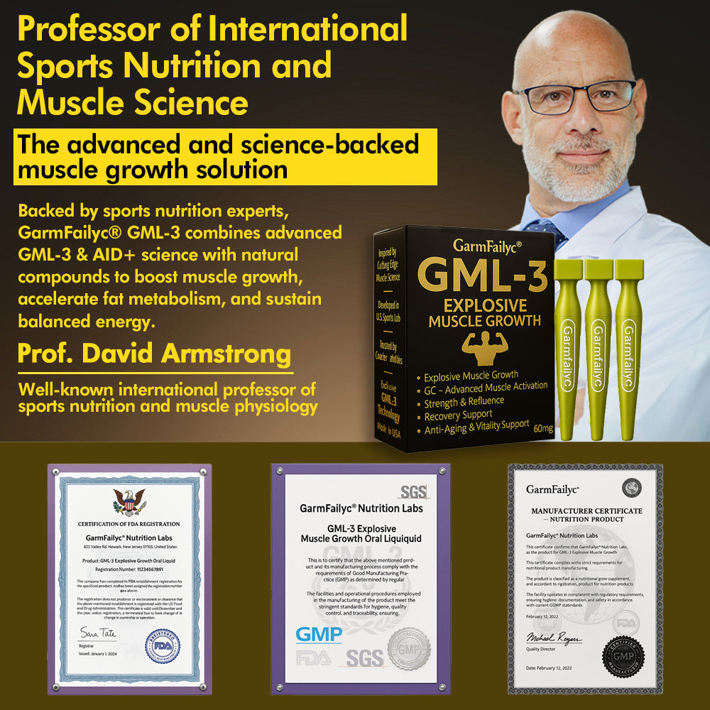 Official Store|GarmFailyc® GML-3 Six-in-One Muscle 🚀Growth Oral Solution🚀|Muscle Synthesis & Fat-Burning Support